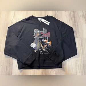 DKNY Black Graphic Sweatshirt